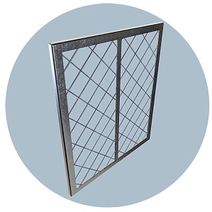 Решетка металлическая распашная