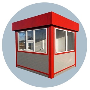 Торговый киоск с рекламным коробом 3000х2400 мм